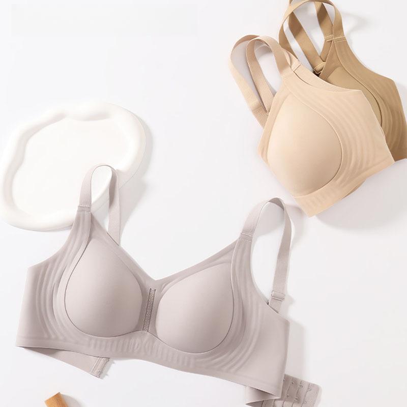 Invisible Bra Women's Underwear Breathable One-piece Fixed Cup Bra Gathering Invisible Bra Push Up Bra