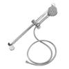 Shower Rail Set Handheld Shower Head Adjustable Slide Bar with 150cm/59.06in Shower Hose G1/2 for