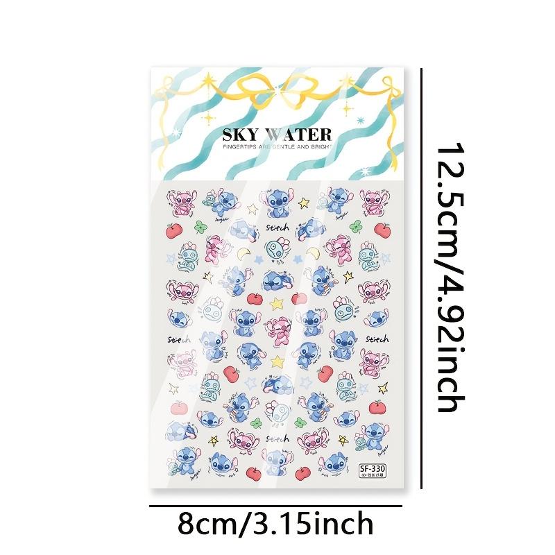 

Disney Stitch 3D Nail Stickers Selfadhesive Stickers Featuring The Adorable Design of Stitch Making It Easy To Perform DIY Nail Decoration 1pcs