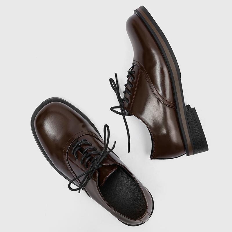 Fashion Mens Casual Leather Oxford Shoes Light Non-slip Formal Dress Footwear Fashion Casual Shoes Four Season Business Shoes Sneakers