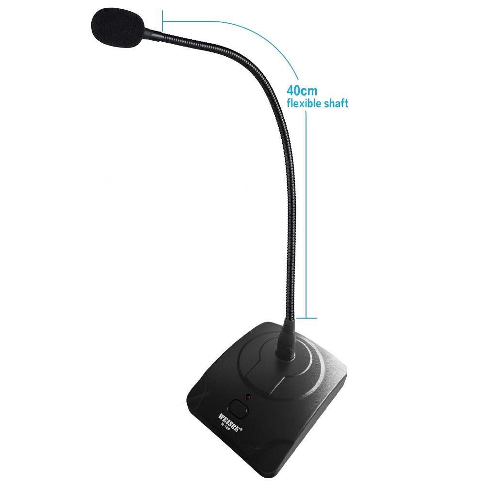 WEISRE Professional Wired Desktop Condenser Microphone Cardioid with 10ft XLR To 1 4