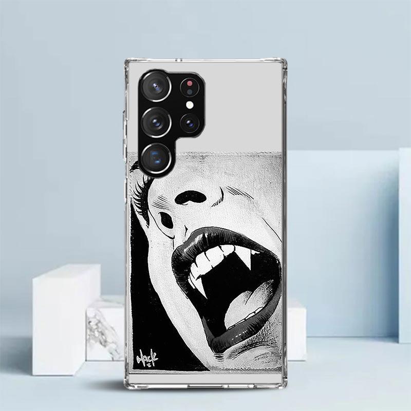 Gothic Vampire Scarlet Art Soft Cover for Samsung Galaxy S25 Edge S26 S24 S23 Ultra Phone Case S22 S21 Plus S20 FE Print Pattern