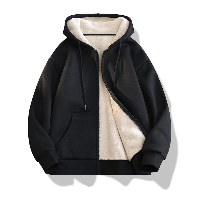 A Trendy Off-the-shoulder, Loose and Casual Hooded Cardigan for Men