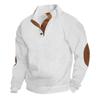 2023 Men's European Fit Stand Collar Long Sleeve Jacquard Knit Pullover Sweater