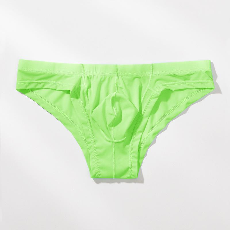 

Youye Мужские трусы-слипы из ледяного шелка с низкой посадкой, сексуальные, полупрозрачные 2XL