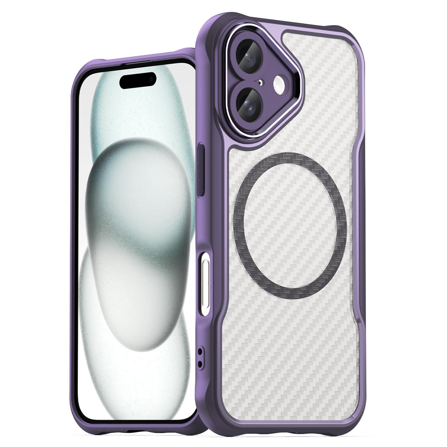

Чехол для iPhone 16, совместимый с защитным чехлом MagSafe TPU+PC для телефона с защитой от падений D