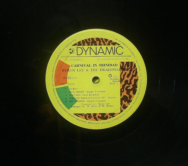 

LP Record BYRON LEE THE DRAGONAIRES Carnival In Trinidad DY3349 Dynamic Sounds 1974 Canada Reggae Ska Dub Used