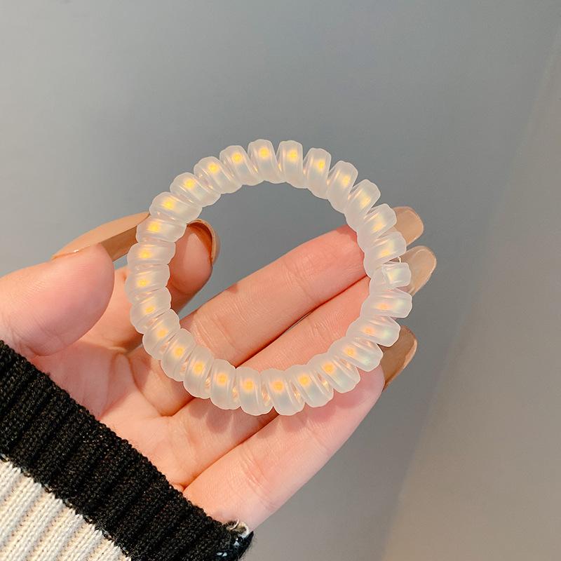 Candy color super fairy phone line hair band female simple rubber band headband Internet celebrity same style tied hair head