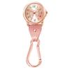 Anfamie Nurse Large Smoky Pink Watch, Long-lasting Battery, Face, Hook-type Watch, Nursing, Care, Medical, Convenient,