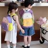 Adorable Stylish Children's Canvas Backpack With Air Cushion Straps For Kids