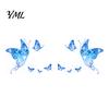 Halloween Face Decoration Glitter Butterfly Stickers, Waterproof Temporary Tattoos for Festival Party Stage Stickers Makeup, Easy Application