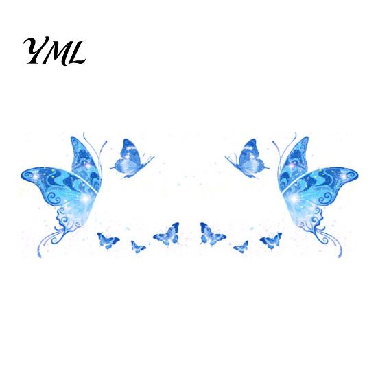 Halloween Face Decoration Glitter Butterfly Stickers, Waterproof Temporary Tattoos for Festival Party Stage Stickers Makeup, Easy Application