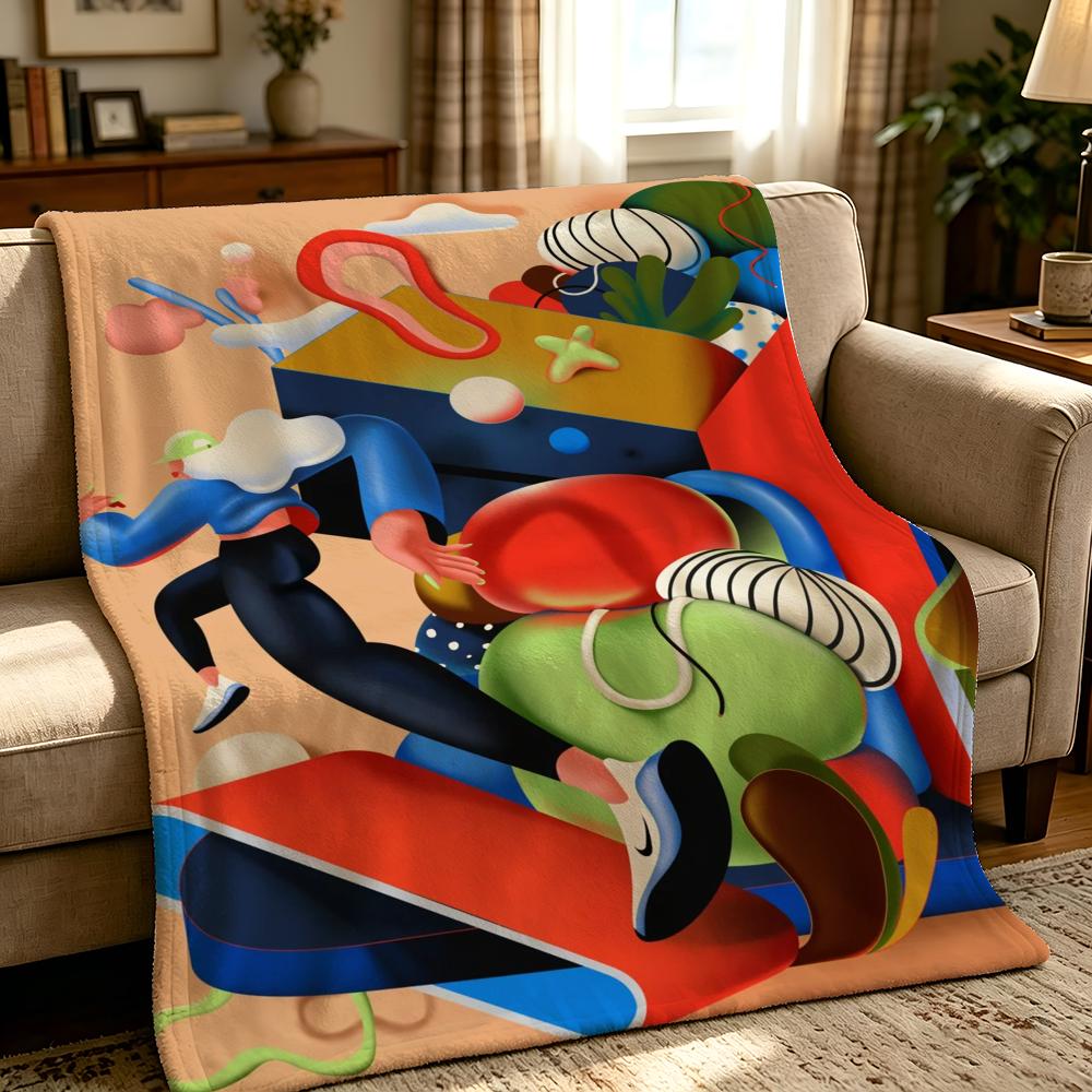 Artist S-Soren Selleslagh-H Throw Thick Comfort Flannel Quilt, Multi-scene Use Indoor Outdoor Daily Nap