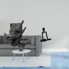 Thinker Bookend Abstract Sculpture Decorative Book Holder Support Figurine Tabletop Ornament Statue