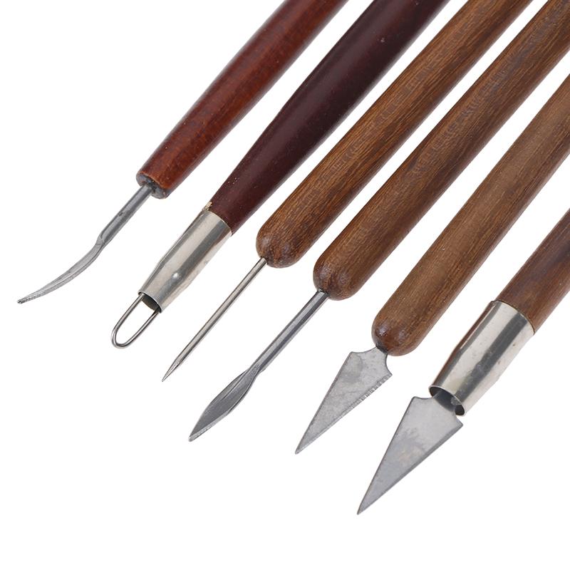 6Pcs Clay Sculpting Wax Carving Pottery Tools Modeling Assorted Pottery Tools