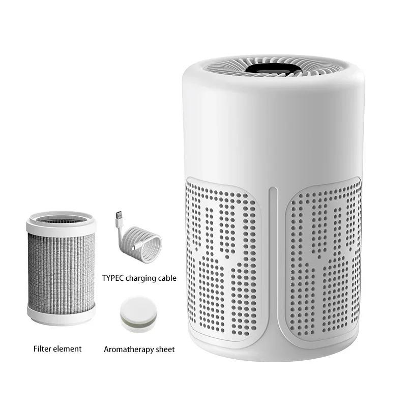Xiaomi Portable Desktop Air Purifier HEPA Filter Negative Ion Eliminates Formaldehyde Odors Smoke Dust Replaceable