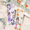 20Pcs/Pack Vintage Plant Flowers PET Waterproof Sticker for DIY Scrapbooking Journal Photo Album Decoration Materials Stickers
