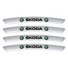Car Wheel Rim Badge Creative Decoration Decals Styling Auto Aluminum Trim Sticker for Skoda fabia octavia Rapid kodiaq superb A5  HJ1