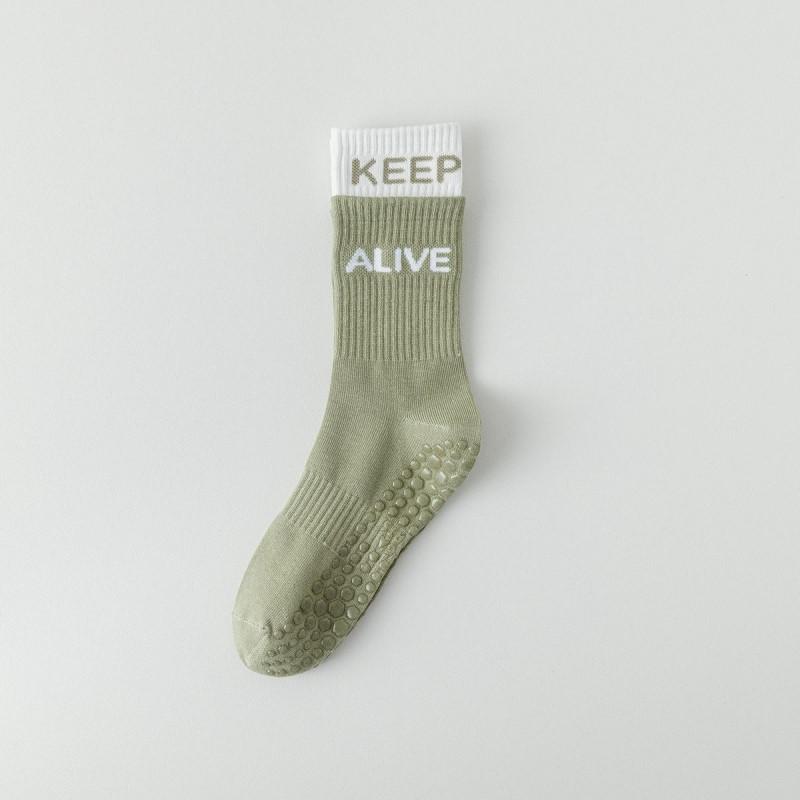 1/5 Pairs of Women's Socks Yoga Socks Stockings Sports Socks High Bounce Fitness High Tube Socks Non-slip Running Socks