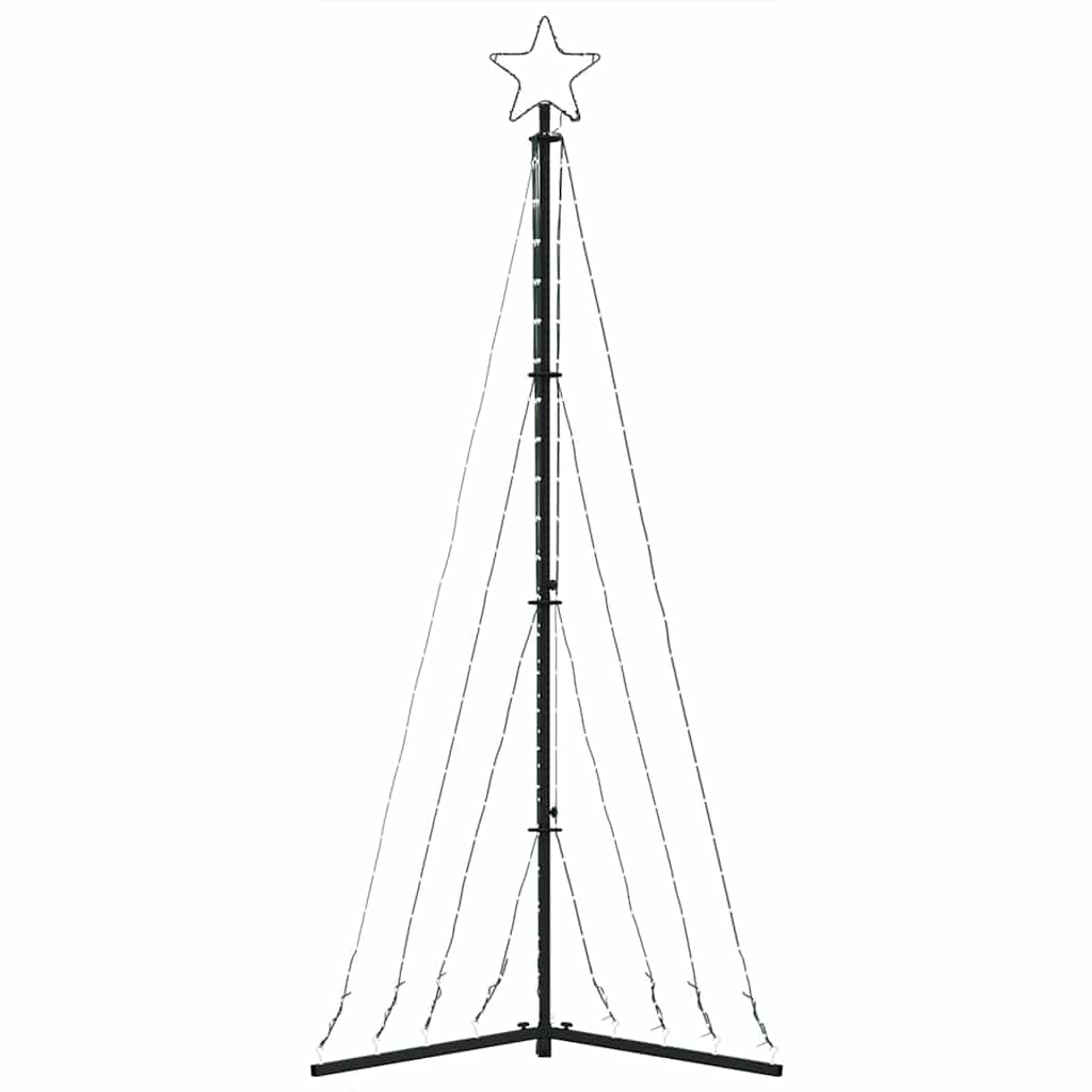 LED Christmas Tree 339 Cold White LEDs 187 Cm