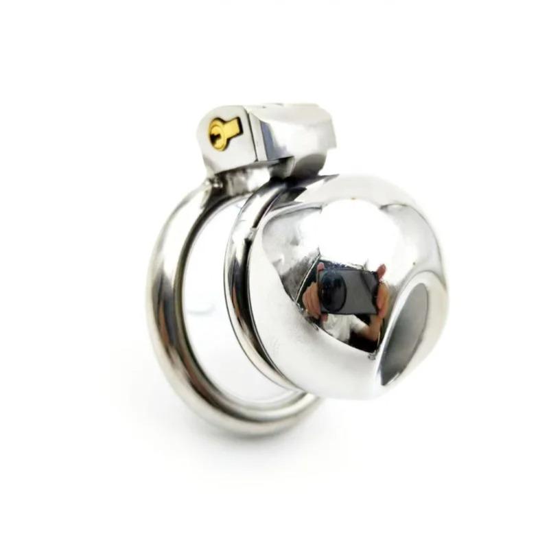 Metal Chastity Cage Stainless Steel Chastity Cage BDSM Anti-shedding Restraint Control Cock Ring Erotic Sex Toys For Men Gay
