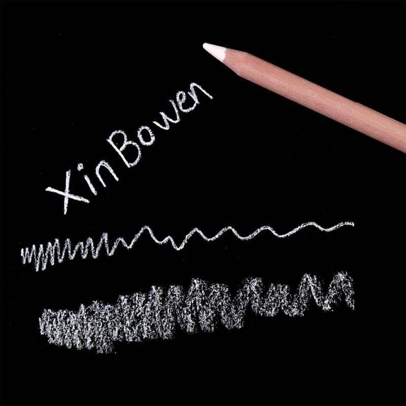 2/3/4x Highlight-Stift Zeichenkohle-Stifte Weiße Skizzenstifte Highlight-Stift zum Skizzieren Zeichnen und Schattieren