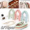 5/10pcs Retractable Portable Travel Hanger Multifunctional Plastic Rack Drying Rack Pin Trousers Hanging Tool Storage Rack