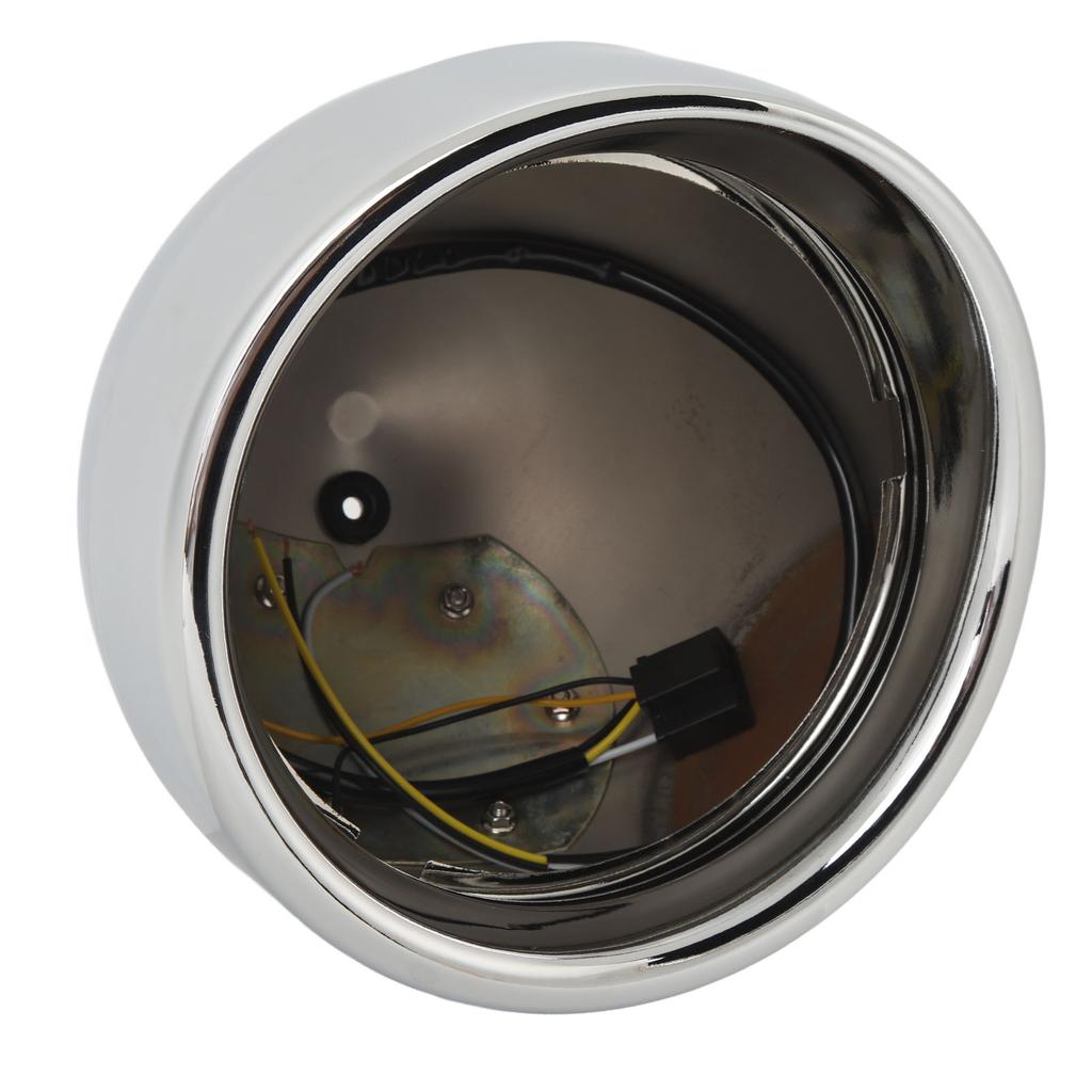 Rundes Scheinwerfergehäuse 67789‑91 Chrom Scheinwerfer Birnen Eimer Schale für Motorrad mit 7 Zoll Scheinwerfer