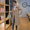 Damen Herbst Midilanger Trenchcoat - 2025 Schlankmachende Überknie-Übergröße Jacke
