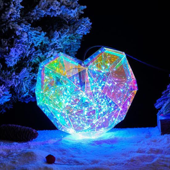 

Ночной светильник Love Heart, призматический переливающийся 3D светодиодный светильник в форме сердца