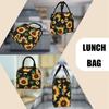 Digital Printed Pattern Insulated Lunch Bag with Handle, Aluminum Foil Cold Pack, Lunch Storage Bento Bag, Fresh-keeping Bag