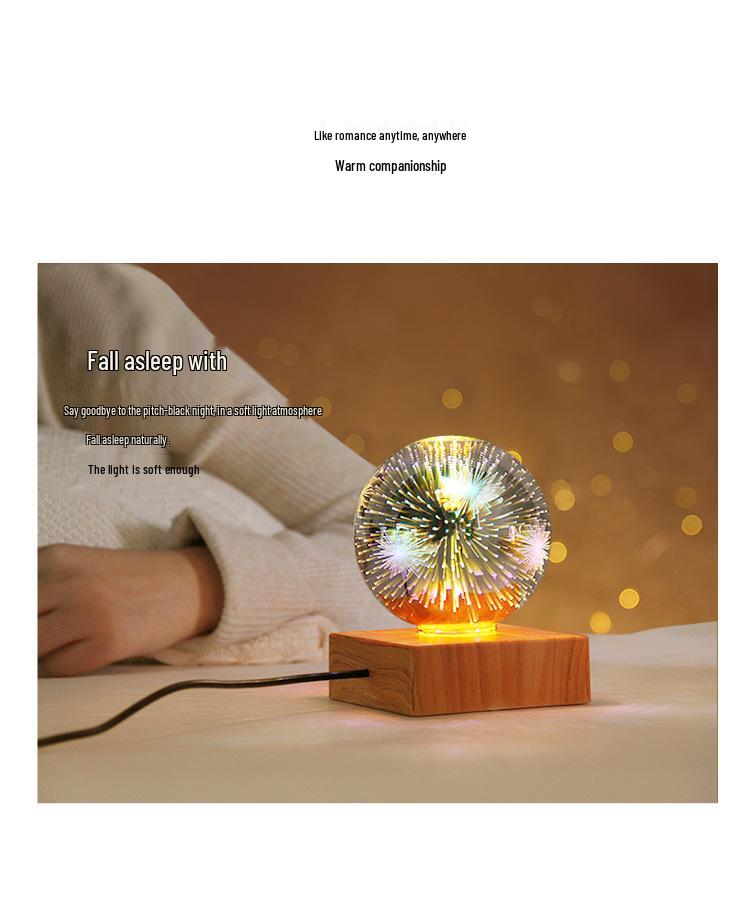 Romantic Starry Sky LED Night Light - Dreamy Bedside Lamp for Sleep Ambiance