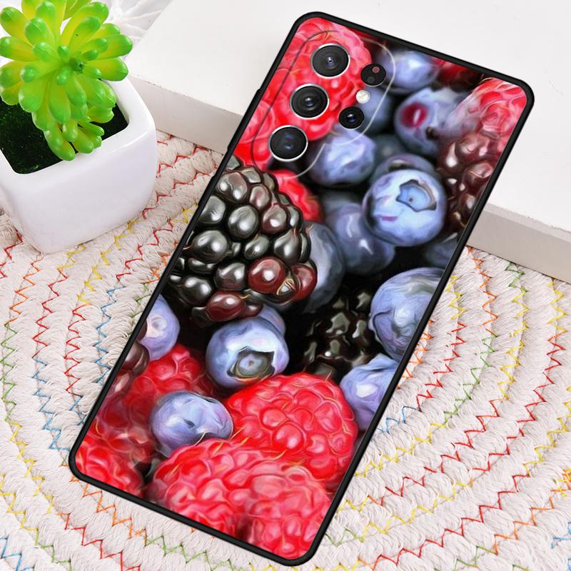 Berries Summer Fruits Sweet Phone Case for Samsung Galaxy note 10 pro S26 Ultra S23 S24 FE S25 S21 S22 PLUS shockproof Cove