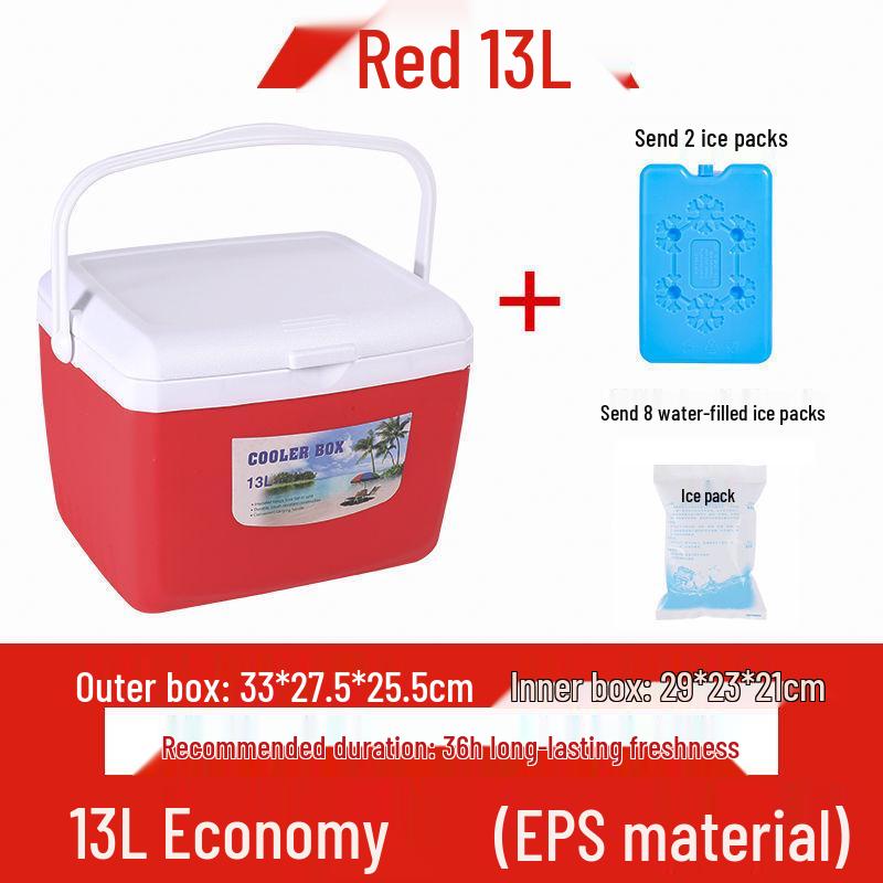 Portable Insulated Cooler - Versatile for Car, Street Stall, Home, or Outdoor Picnic, Available In Small and Large Sizes
