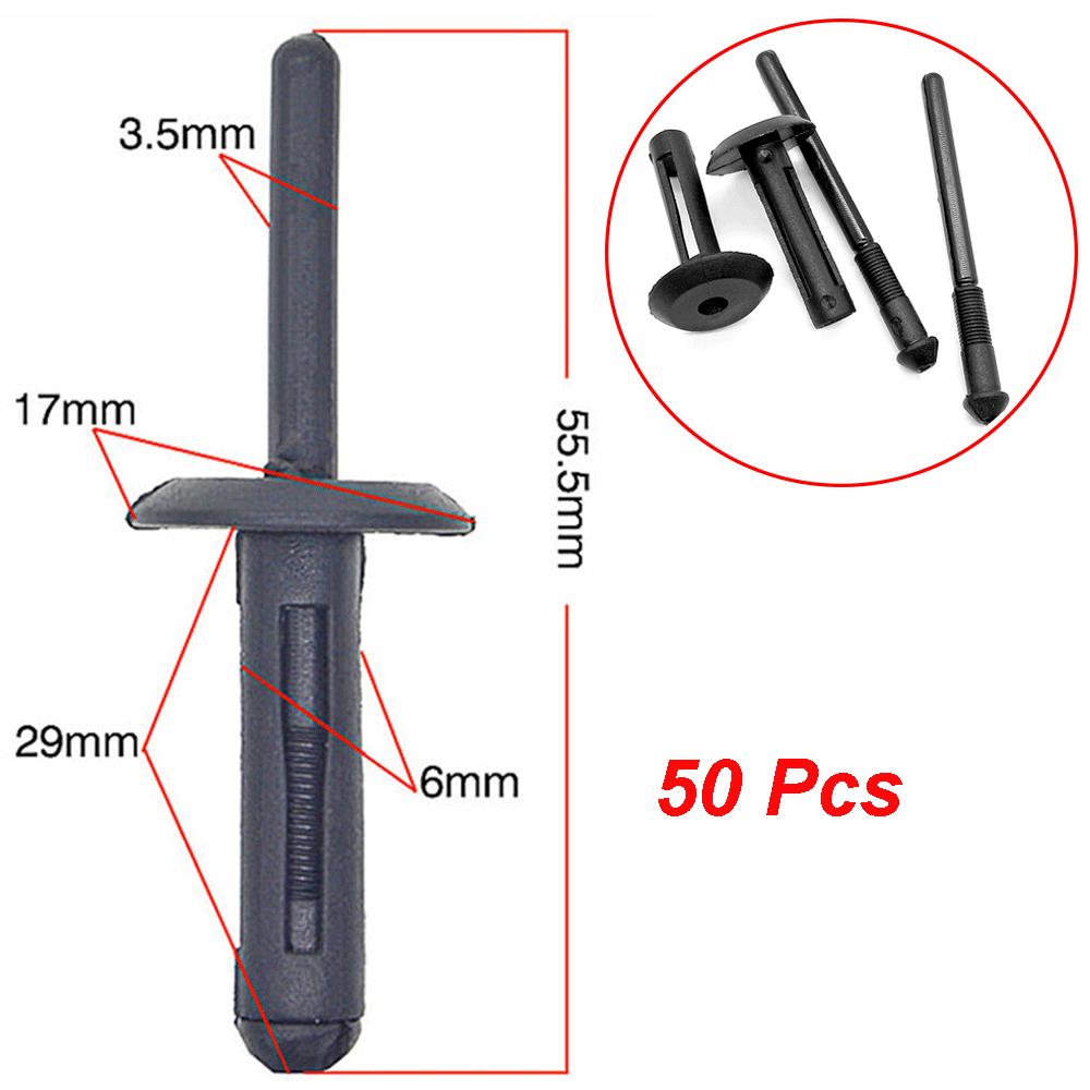 Nylon Plastic Fascia Bumper Rivets Car Body Repair Fastener Push Retainer Clips