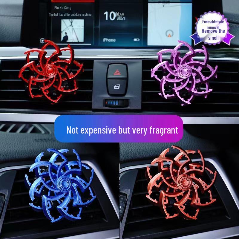 Spider Snowflake Car Vent Air Freshener - Long-lasting Light Scent Aroma Balm Odor Eliminator