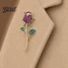 Non-fading Lapel Pin Suit Collar Pin 3D Rose Flower Shape