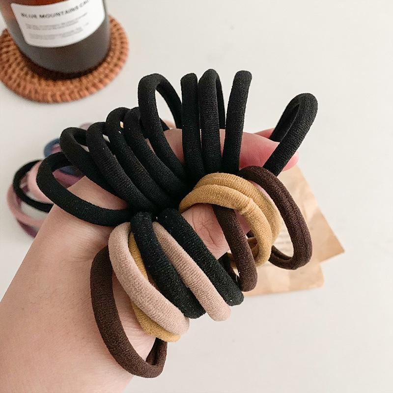 10/20 Piece/set Korean Version Basic Hair Ring Soft High Elastic Durable Hair Rope Scrunchies Hair Accessories