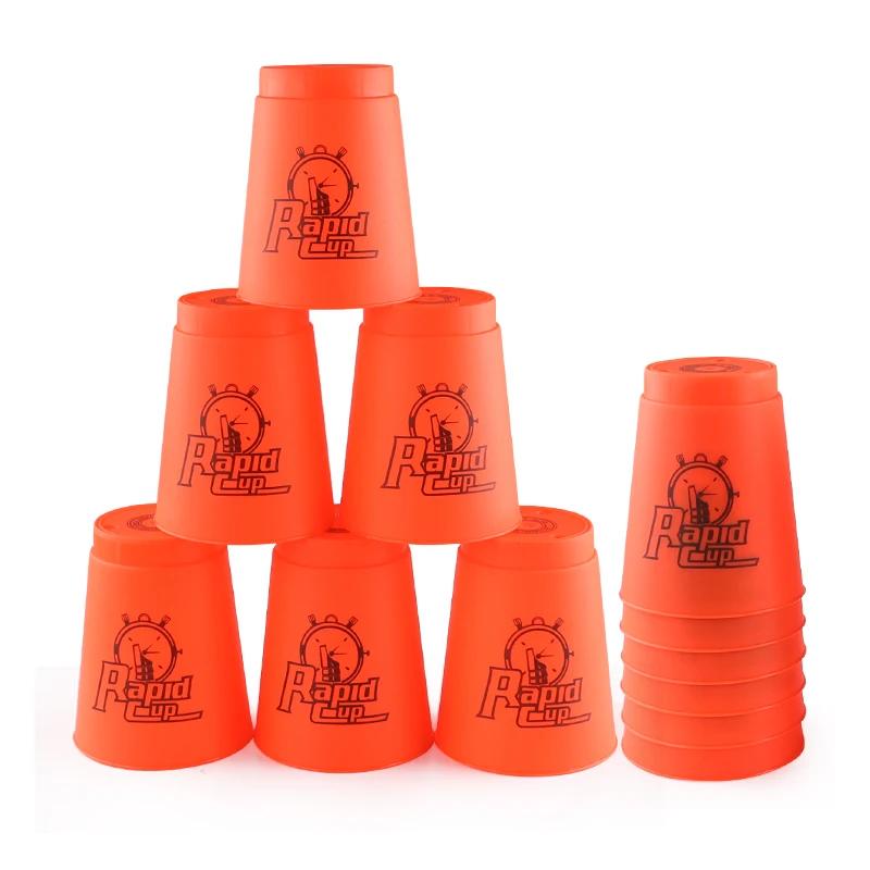 Quick Stacks Cups Speed Stacking Game 12PCS Indoor Antistress Toy for Kids Fast Reaction Training Fun Activity Party Games