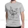 Beastars Legosi Anime T Shirts For Men Humor T Shirts Crewneck Animals Manga Tee Shirt