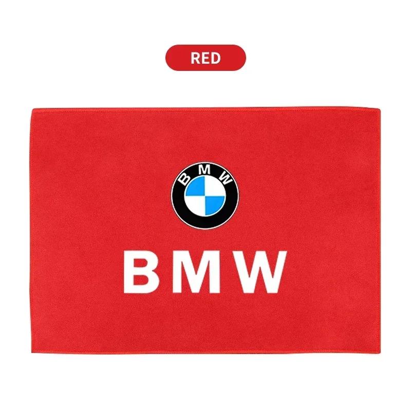 Microfiber Cleaning Suede Car Logo Towel Drying Rag Cloth For BMW 1 3 5 Series X1 X4 X5 X7 G20 G38 F20 F39 F48 E46 E60 E36 E39