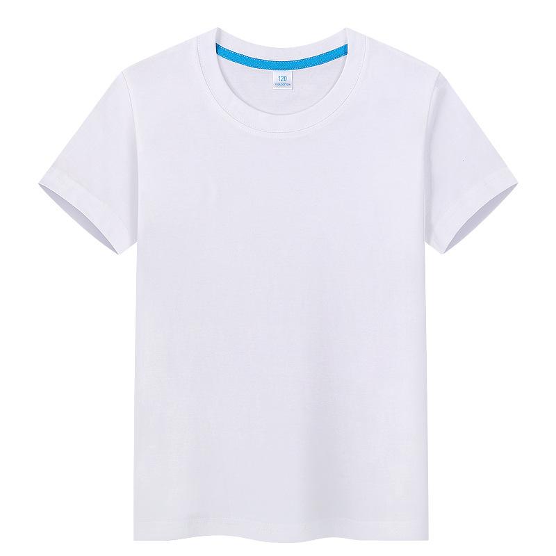 Children's T-shirt Candy Colored Short Sleeved Class Uniform Kindergarten Blank Hand Drawn