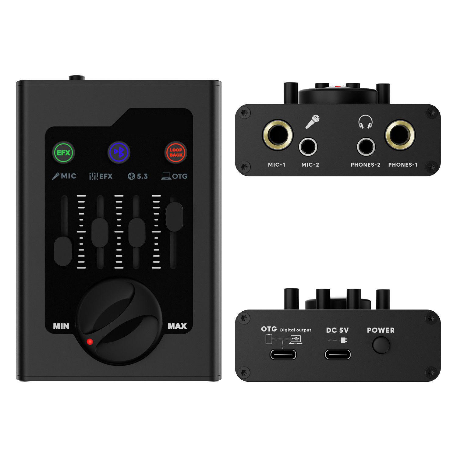 

Bluetooth Sound Card for Live Broadcast & Mobile Singing - Compatible with Douyin & Kuaishou