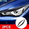 Car Headlamp Carbon Fiber Eyelashes Sticker Decor For 2014-20 INFINITI Q50