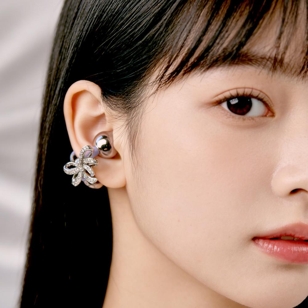 Xiaomi Bowknot Accessory Bluetooth Headphones Wireless Earbuds Stylish Bowknot Designed Bluetooth Earphones Premium Sound Quality Comfo