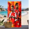 Bukayo Saka Bedrucktes Strandtuch Schnelltrocknendes Weiches Handtuch Tragbare Große Rechteckige Stranddecke für Reisen Schwimmbad