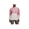 Under Armour Color Block Woven Full Zip Training Retro Sports Jacket Women jackets Pink 1369890-697