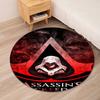 Assassin's Creed Printed Round Rug Carpet Chair Rug Area Rug Entryway Doormats,for Office Chair Living Room Bedroom Kitchen Room.