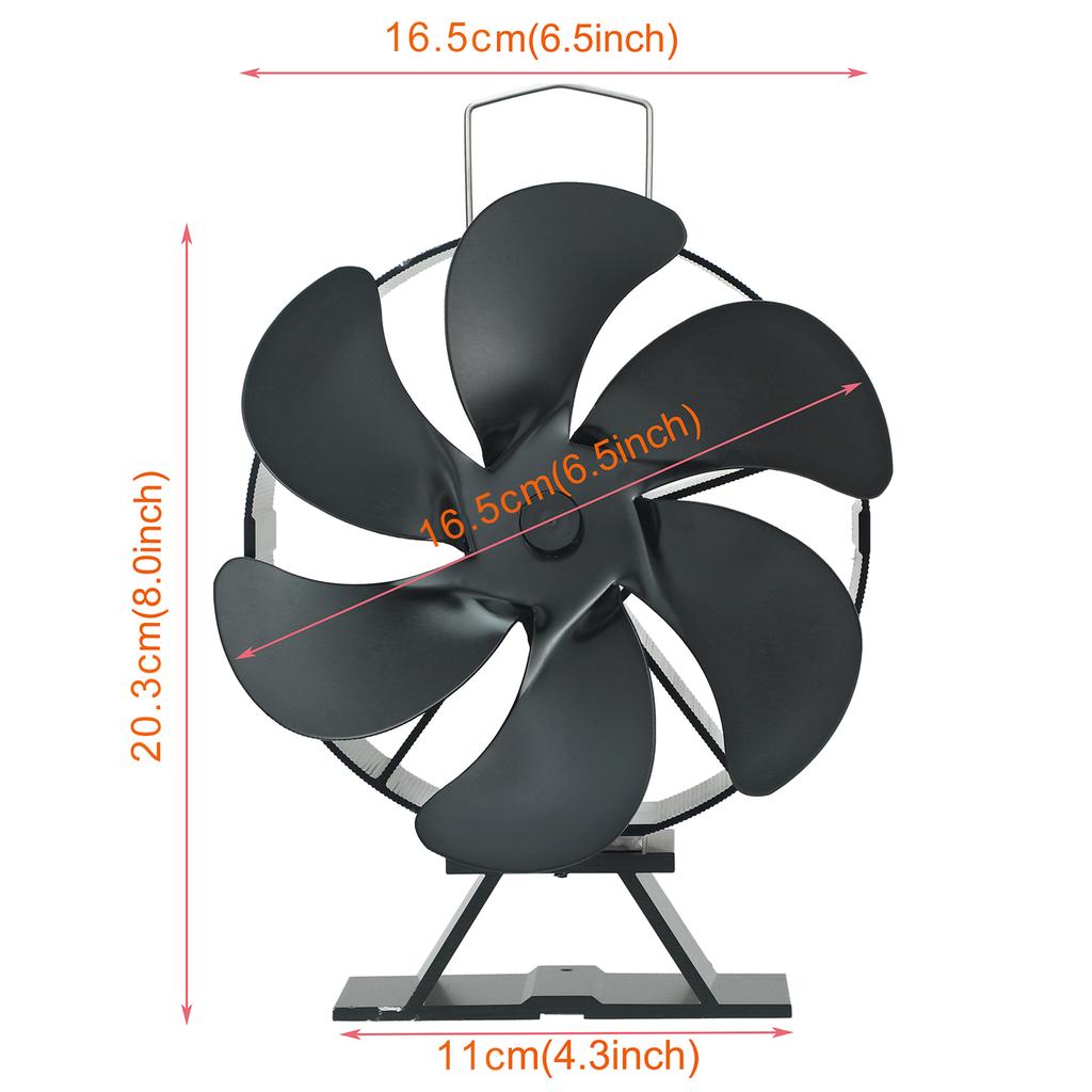 Fireplace Fan Heat Powered Stove Fan Automatic Adjustment Thermal Fans For Wood Log Burner Fireplace Eco Quiet Fan