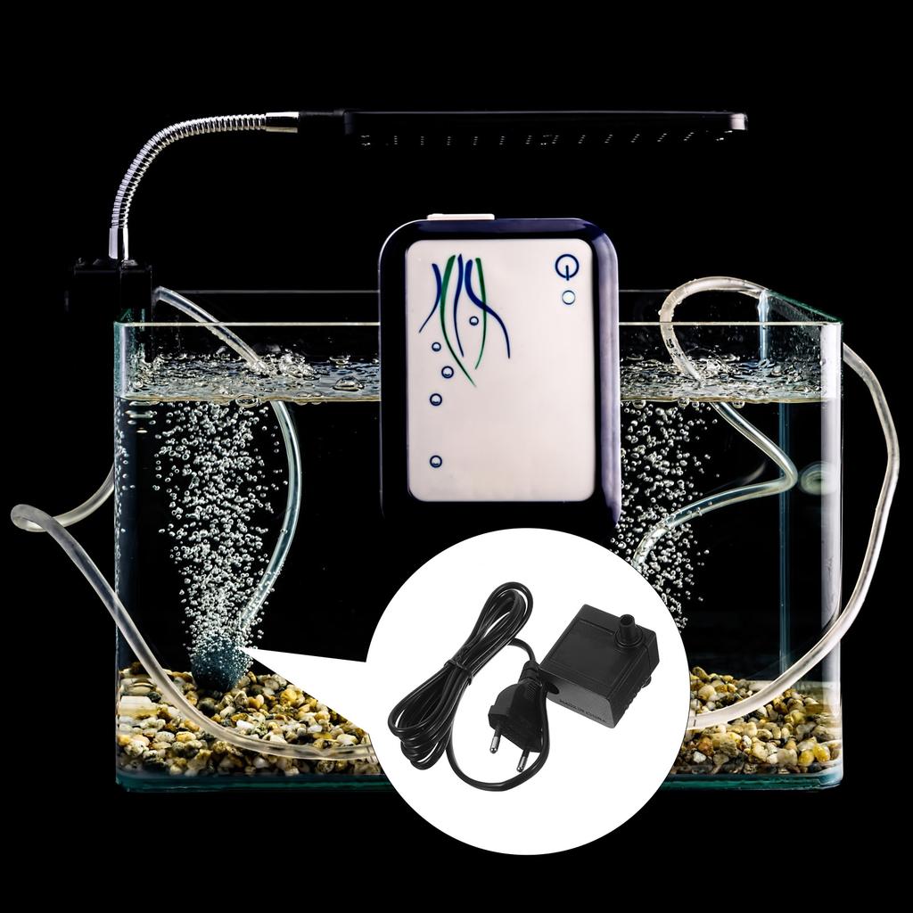 Micro Water Pump Black 2.2x1.6x2in Submersible Aquarium EU Plug 5W 320LH Adjustable Fish Tank Pond Pet Supplies Mini Pump